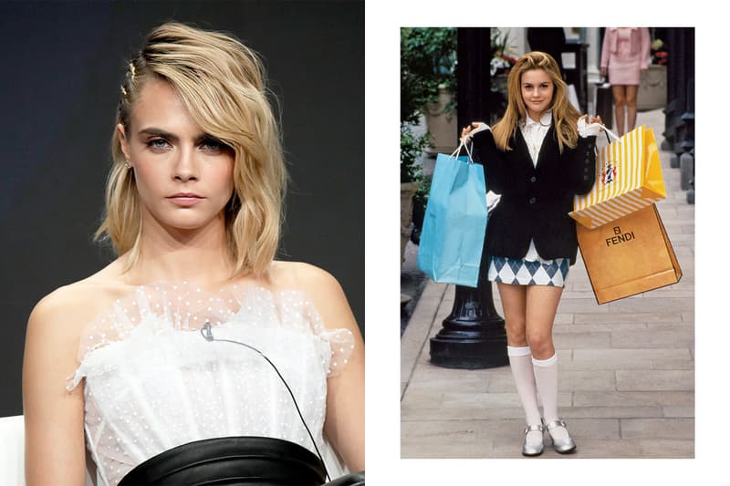 Cara Delevingne Clueless Cher Horowitz Alicia Silverstone Yellow all-tartan look