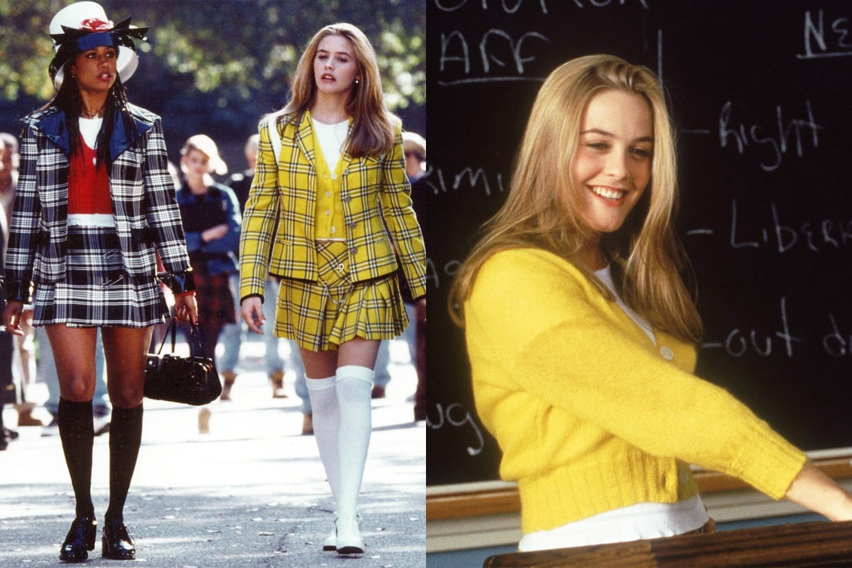 Cara Delevingne Clueless Cher Horowitz Alicia Silverstone Yellow all-tartan look