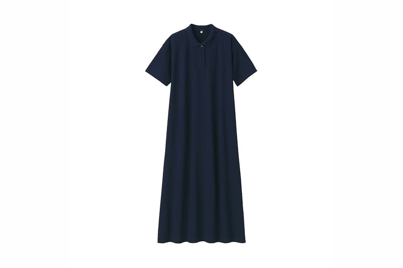 MUJI Organic Cotton Pique Polo Dress 2021ss