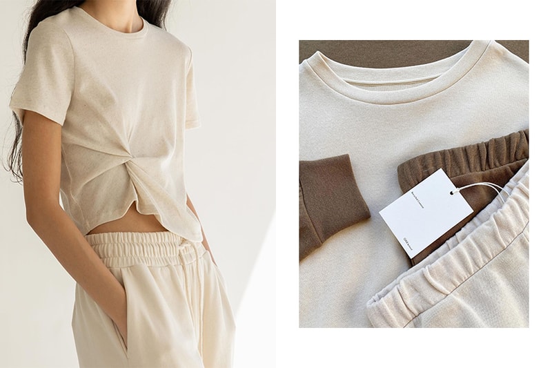 fast fashion brand OAK + FORT minimalist