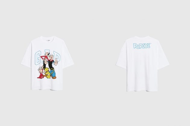 gap popeye t-shirt 2021 collab taiwan