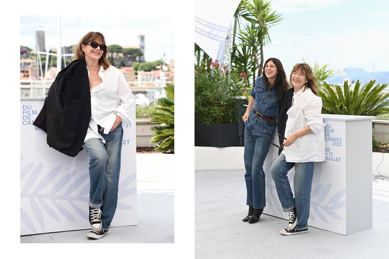 jance birkin cannes white shirts converse jeans 2021