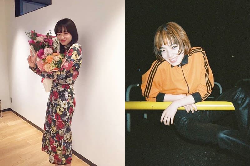 konichan7 Komatsu Nana hairstyle new dye highlight 2021 orange