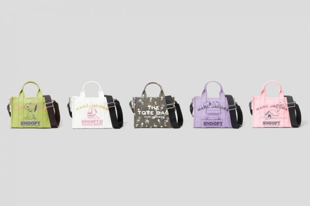 marc jacobs peanuts snoopy new collab 2021 tote snapshot
