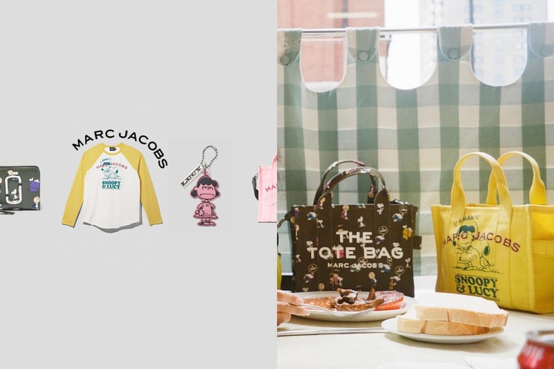 marc jacobs peanuts snoopy new collab 2021 tote snapshot