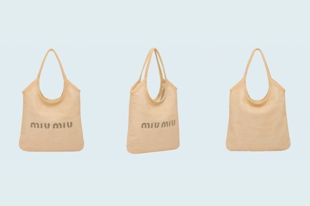 miu miu raffia bag tote 2021 summer