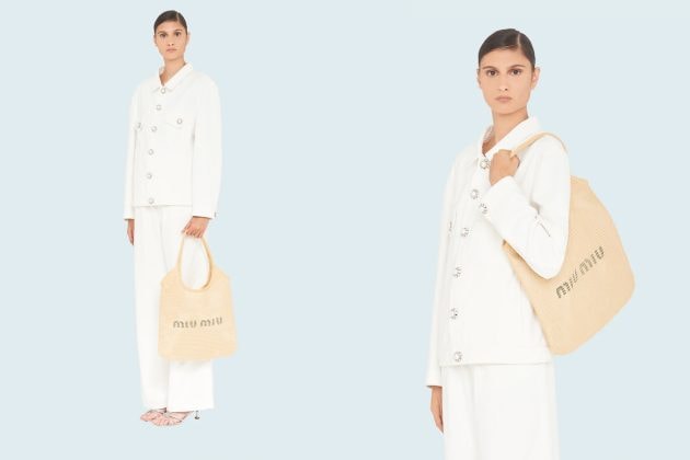 miu miu raffia bag tote 2021 summer