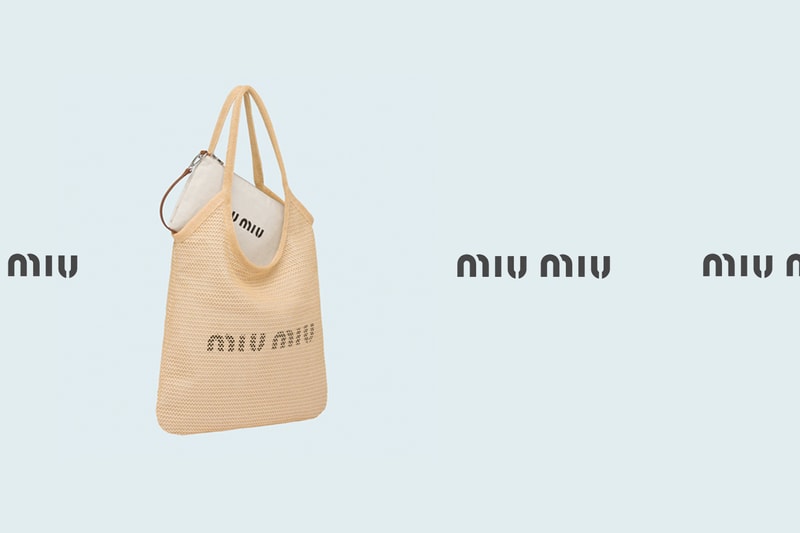 miu miu raffia bag tote 2021 summer