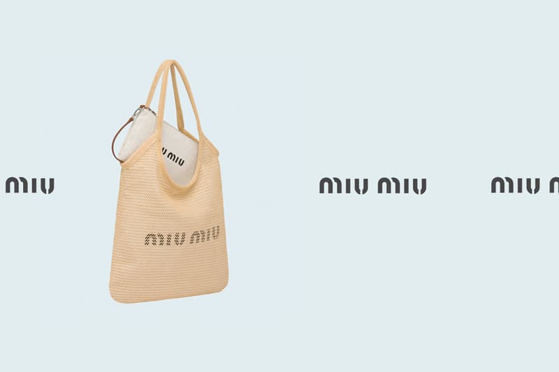 miu miu raffia bag tote 2021 summer