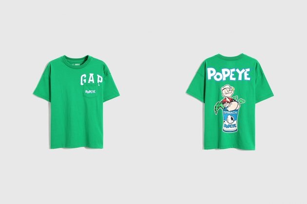 gap popeye t-shirt 2021 collab taiwan