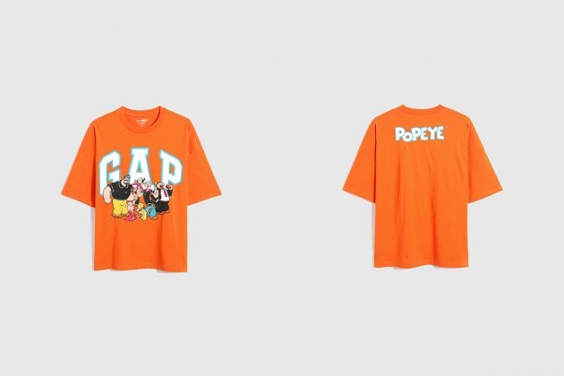 gap popeye t-shirt 2021 collab taiwan