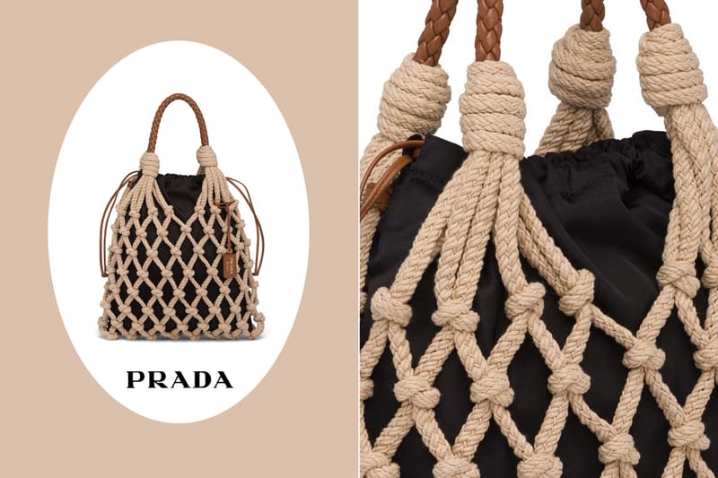 Prada knotted cord tote bag Handbags 2021 spring summer IT bag 2021