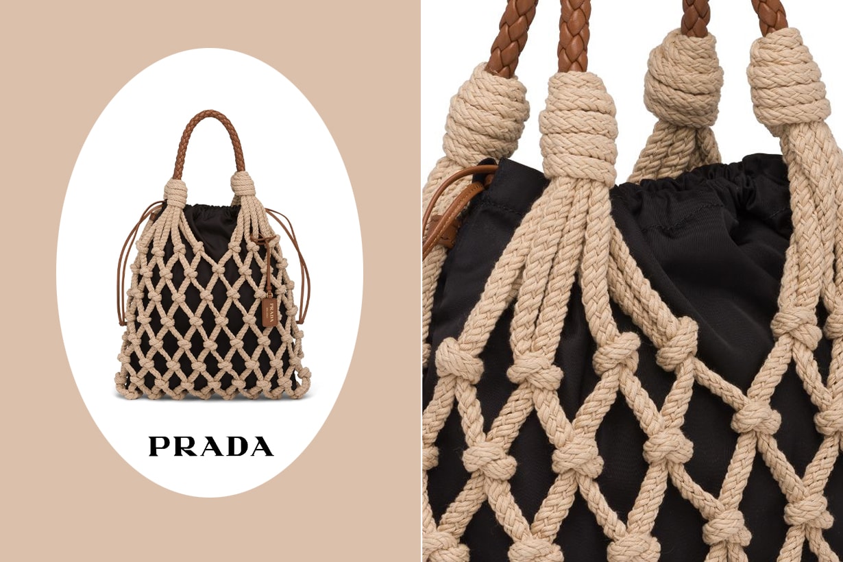 Prada knotted cord tote bag Handbags 2021 spring summer IT bag 2021