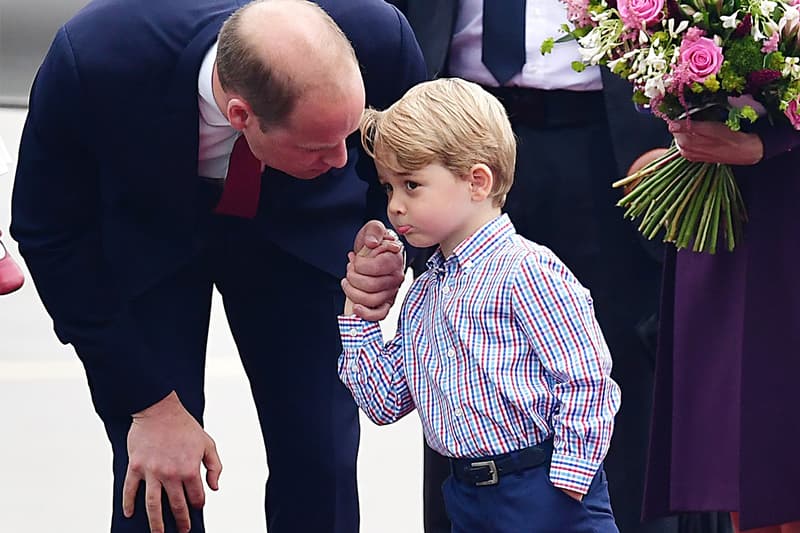 Prince George Prince William Kate Middleton Princess Charlotte Prince Louis British Royal Family Warsaw's Chopin Airport