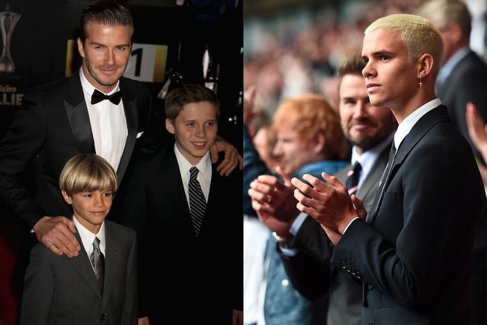 什麼時候變這麼帥？Beckham 與二兒子看球，這個笑容會投降！