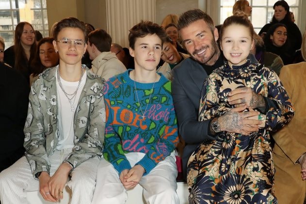 romeo beckham UEFA saint laurent model 2021