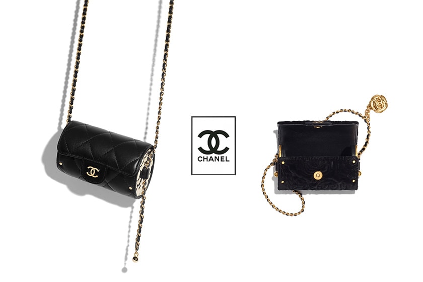 chanel 2021 metiers dart slg jewel card holder with chain