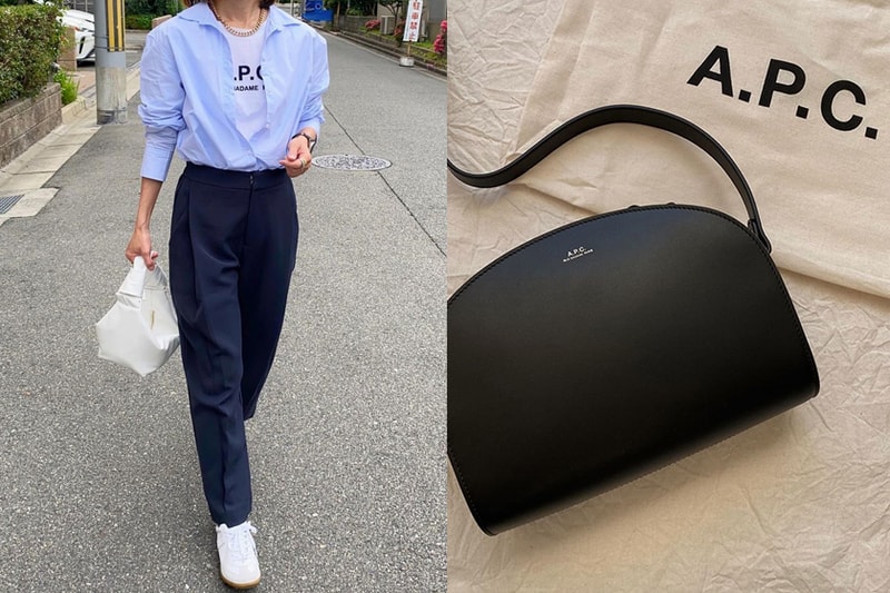 A.P.C hottest items 2021 handbags tee tote bag