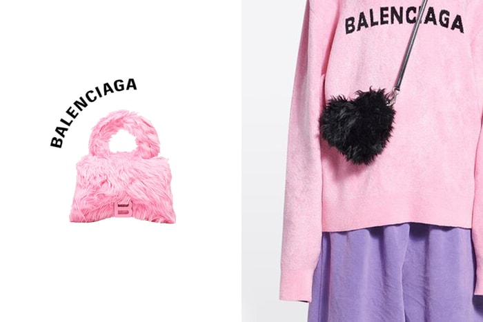 情人節限定:毛絨絨的 Balenciaga 人氣手袋,還藏了一個愛心小包!