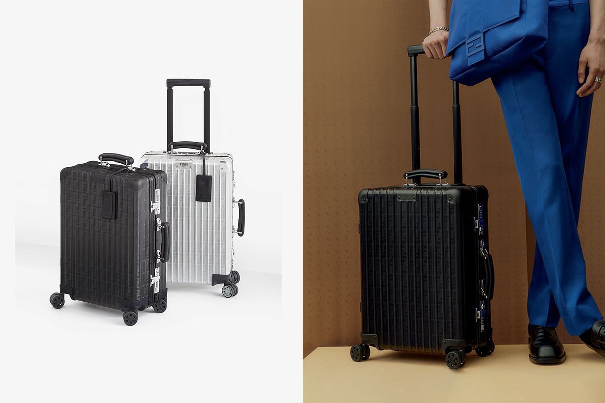 Fendi x Rimowa collaboration classic cabin suitcase luggage
