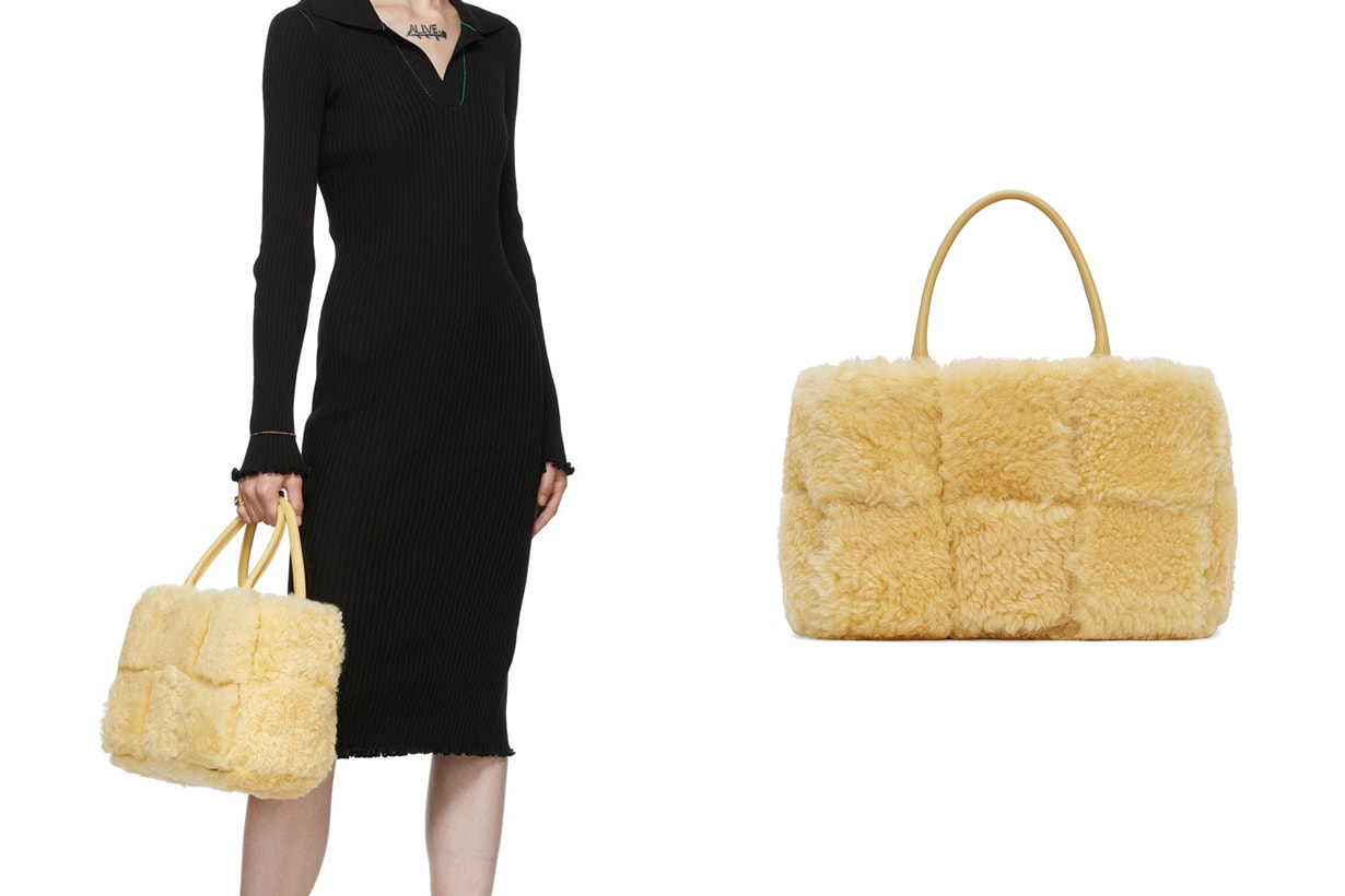 Bottega Veneta FW21 Fluffy Handbags Chain Pouch