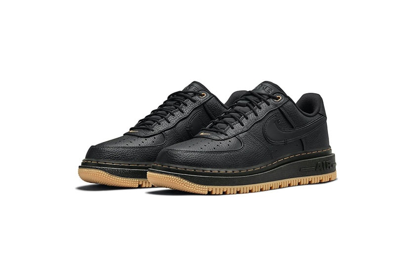 Nike Air Force 1 Luxe Pecan Black Gum Sneakers