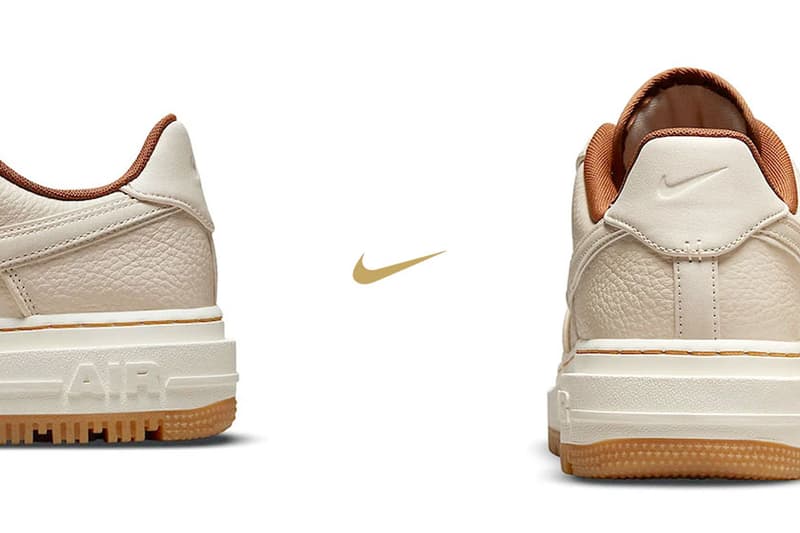 Nike Air Force 1 Luxe Pecan Black Gum Sneakers