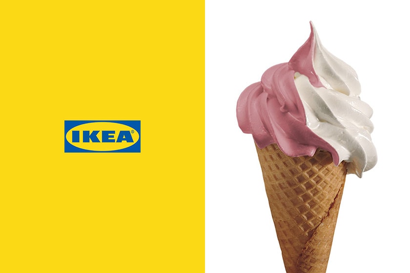 IKEA New lychee rose raspberry ice cream