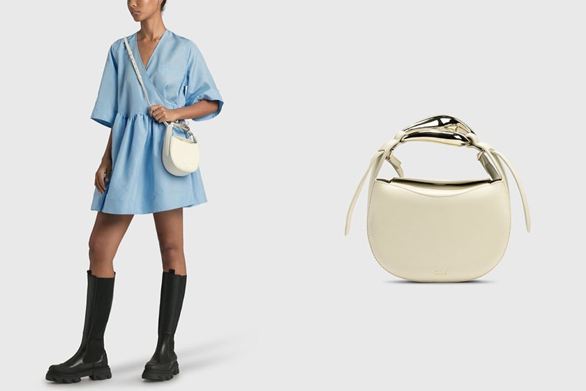 White Handbags Outfit Idea Loewe Jil Sander Burberry Prada