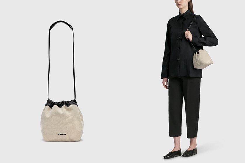 White Handbags Outfit Idea Loewe Jil Sander Burberry Prada