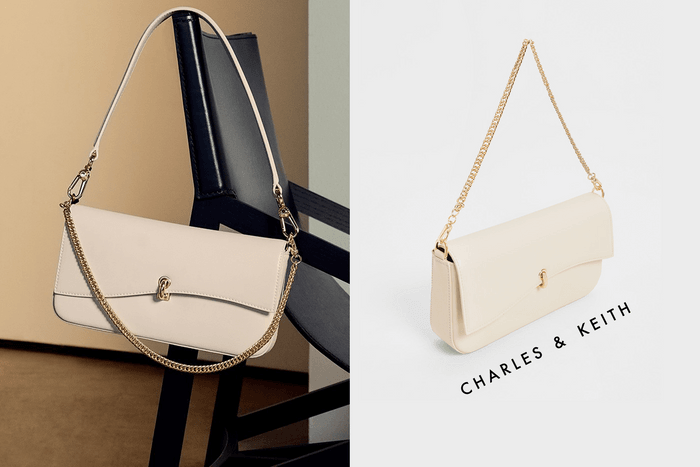 Charles & Keith 七夕限定單肩手袋未上架就引來哄動!奶油白簡約設計令人心動