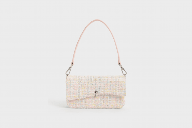 Charles & Keith Chinese Valentine's Day White Minimal Shoulder Bag Pre-Sell02