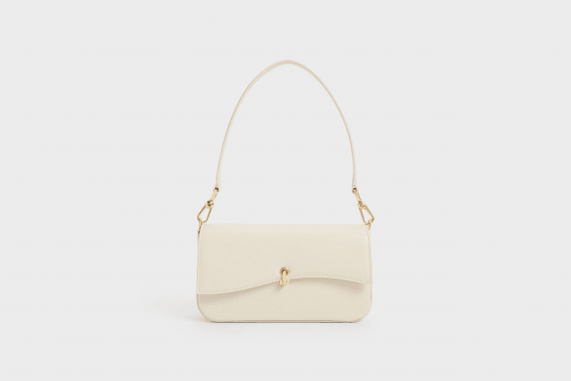 Charles & Keith Chinese Valentine's Day White Minimal Shoulder Bag Pre-Sell03