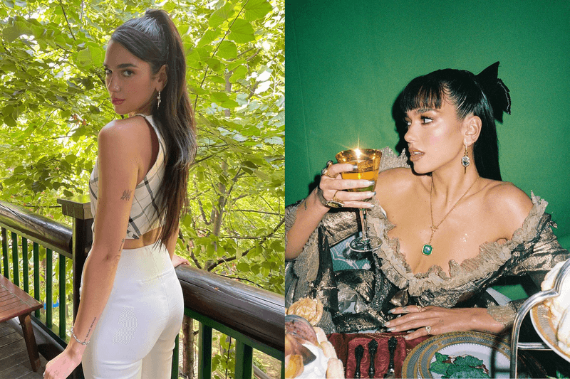 Dua Lipa styled in Jean Paul Gaultier 1998 design at Demeanor MV