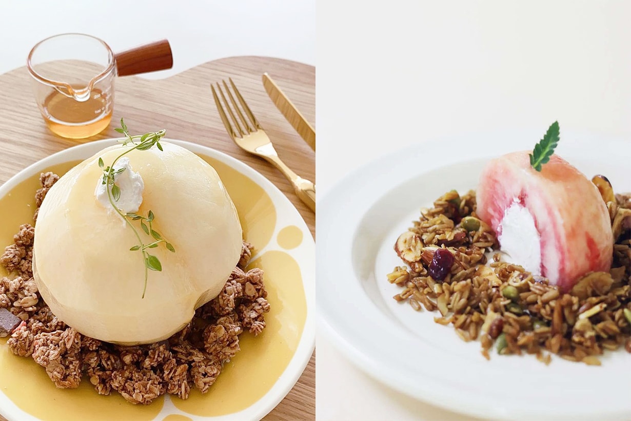 Greekmomo Greek Yogurt Peach Korean Dessert Instagram Trending Instagram Hit Korean Food Cafe