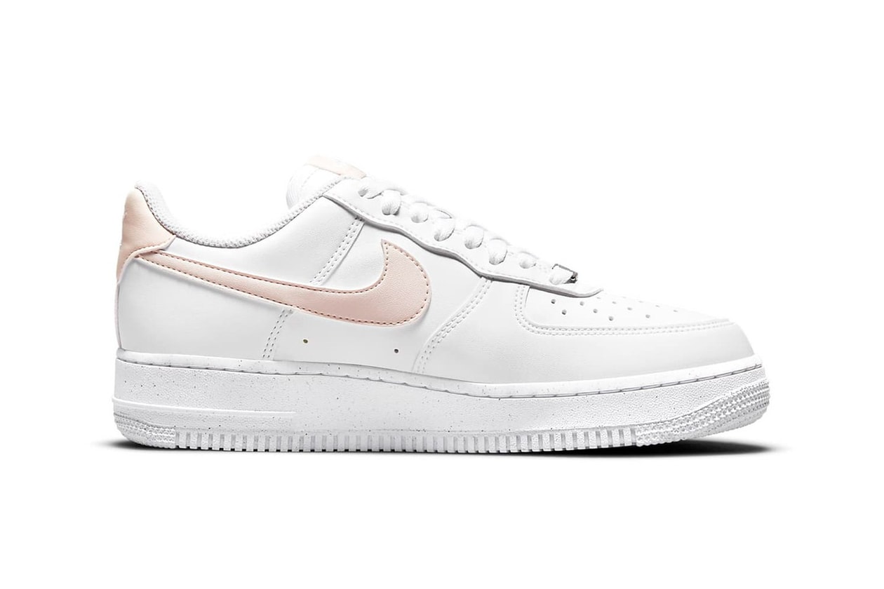nike air force 1 af1 white pale coral pink womens sneakers sustainable release info
