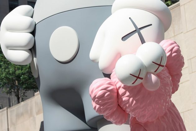 kaws companion bff new york what party sculpture share where when 2021 Rockefeller Center