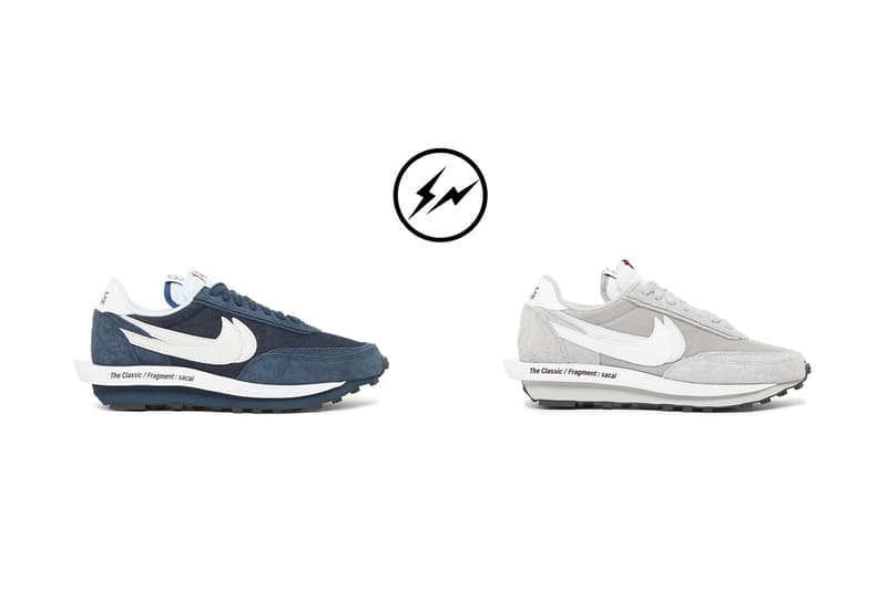 Sacai x Nike x fragment blue grey 2021 snkrs release