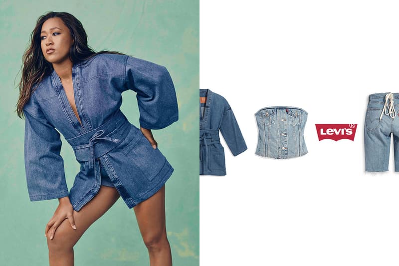 levi's osaka naomi denim kimono shorts limited collab 2021 fruition where buy
