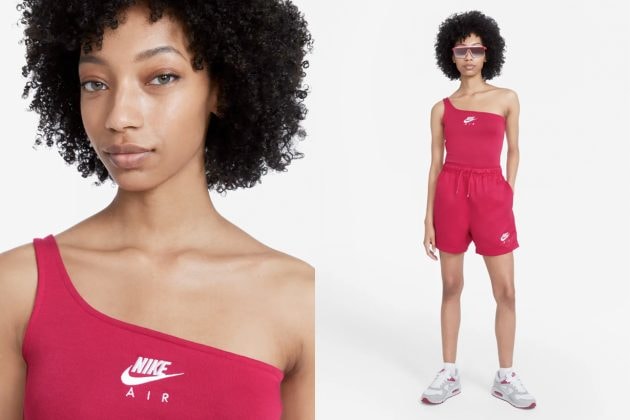 nike air tank Asymmetrical summer top women 2021