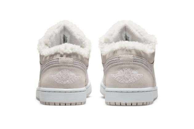Air Jorden 1 Low Sherpa Fleece fur sneakers 2021