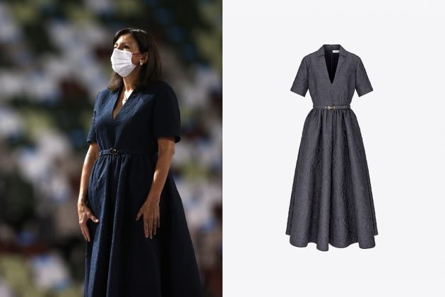 olympics 2020 tokyo dior mayor anne hidalgo Yuriko Koike wafuku closing ceremony 2024