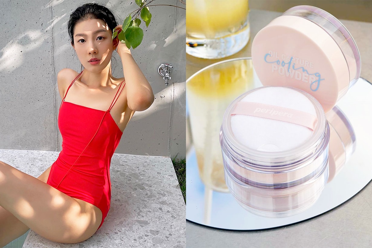 Peripera Oil Capture Cooling Powder Loose Powder Korean makeup cosmetics korean girls skin temperature oil control pores shrinking