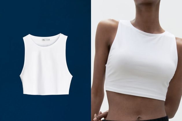 zara white t-shirt tee collection 2021 summer