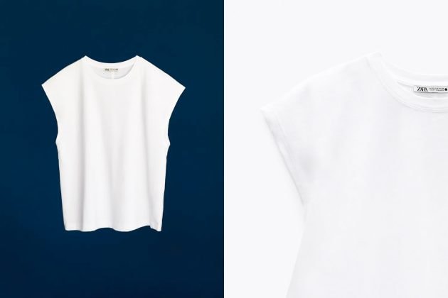 zara white t-shirt tee collection 2021 summer