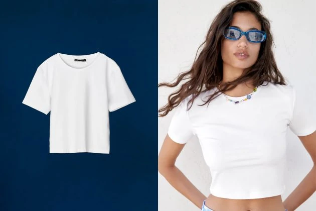 zara white t-shirt tee collection 2021 summer