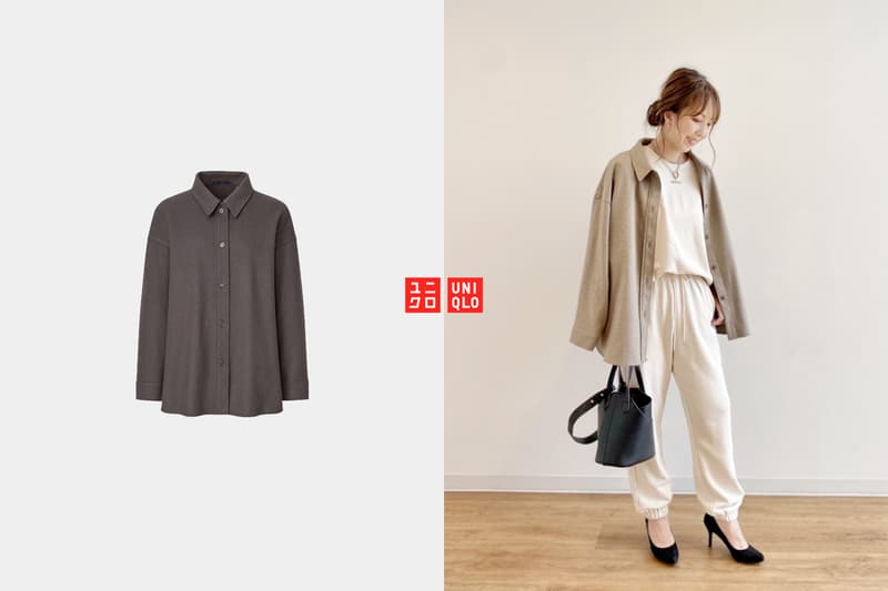 uniqlo BRUSHED JERSEY SHIRT JACKET fall winter 2021