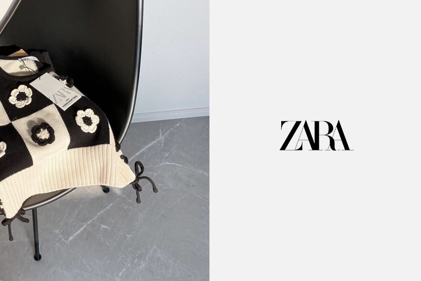 Zara Side Ribbon Crochet Tops 2021ss
