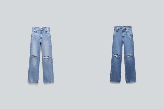 zara jeans z1975 straight full lenght 2021 fw new