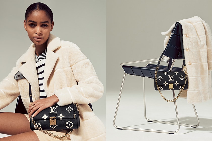 Louis Vuitton The Favorite Bag Cream Black Handbags